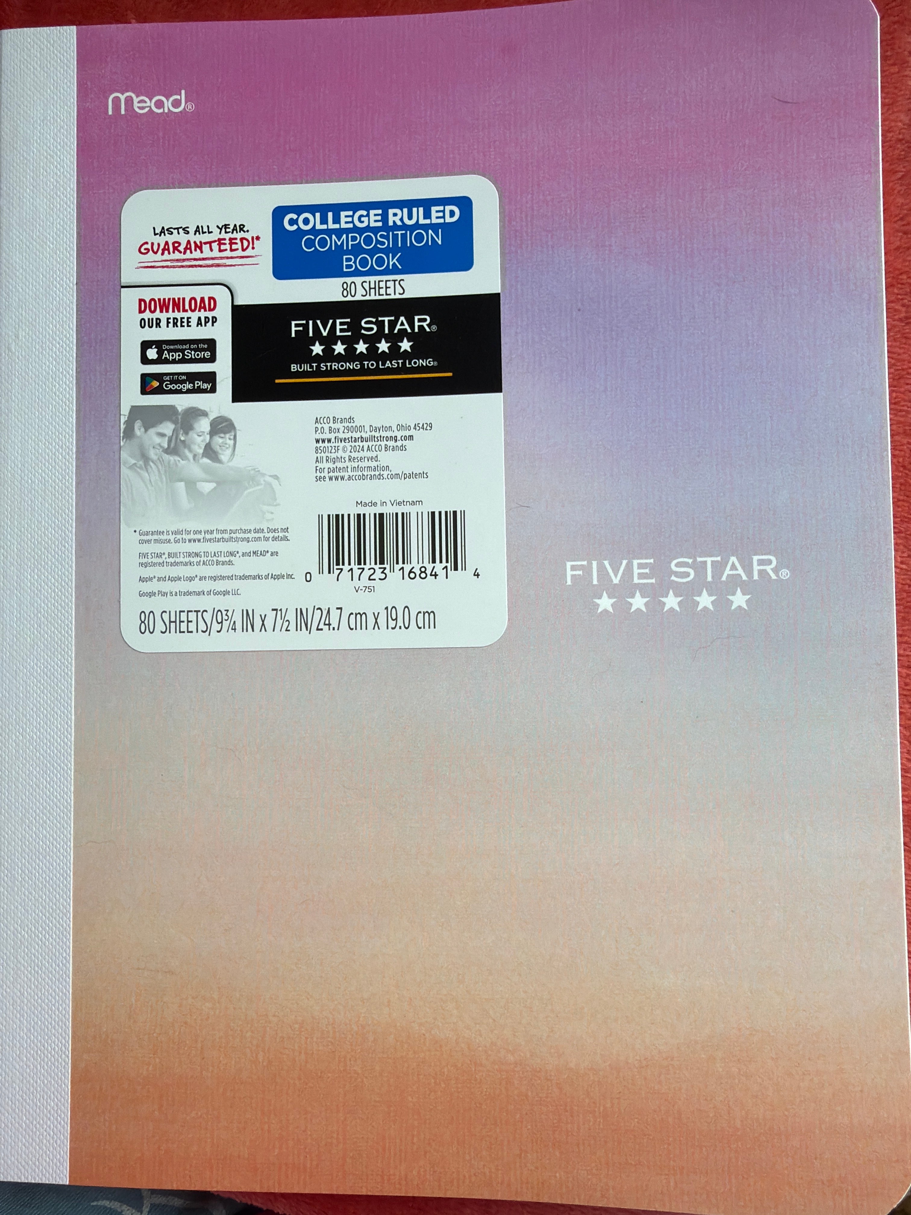 Five star composition Book